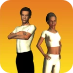 home workouts android application logo